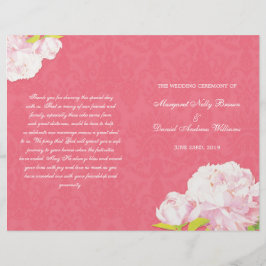 Roze Romance Wedding Bi Fold Program