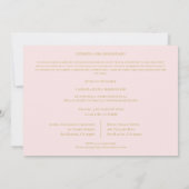 Roze Romantic Photo Album Scrapbook XV Kaart (Achterkant)