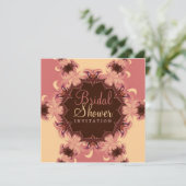 Roze Romantische Bruidsuitnodiging Kaart (Staand voorkant)