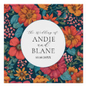  Roze Romantische bruiloft Perfect Poster (Voorkant)