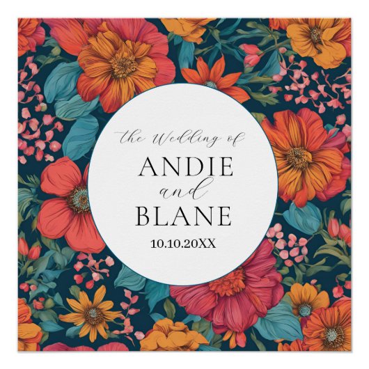  Roze Romantische bruiloft Perfect Poster (Voorkant)