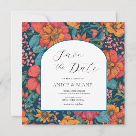  Roze Romantische bruiloft Save The Date