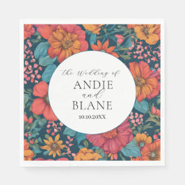  Roze Romantische bruiloft Servet