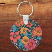  Roze Romantische bruiloft Sleutelhanger (Achterkant)