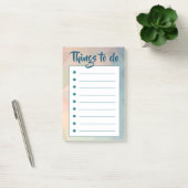 Roze romantische moderne versie van lijst post-it® notes (Kantoor)
