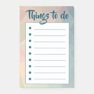 Roze romantische moderne versie van lijst post-it® notes