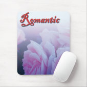 Roze romantische rozen bloemen muismat (Met muis)