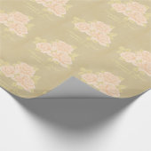  roze romantische rozen oud papier (Hoek)