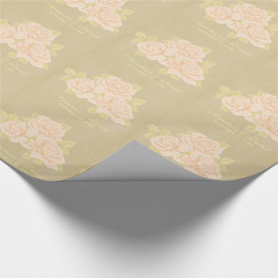 roze romantische rozen oud papier