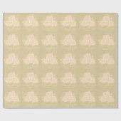  roze romantische rozen oud papier (Vlak)