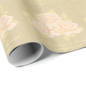  roze romantische rozen oud papier (Rol Hoek)