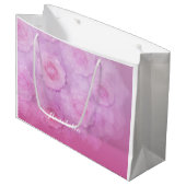 ROZE Romantische Waterverf rozen gepersonaliseerde Groot Cadeauzakje (Voorkant Gekanteld)