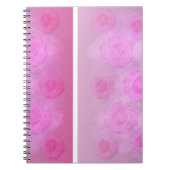 ROZE Romantische Waterverf rozen Notitieboek (Voorkant)