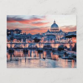 Roze Rome Briefkaart