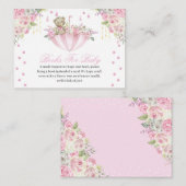 Roze romp Teddy Bear Boeken voor Baby Enclosure Informatiekaartje (Voorkant / Achterkant)