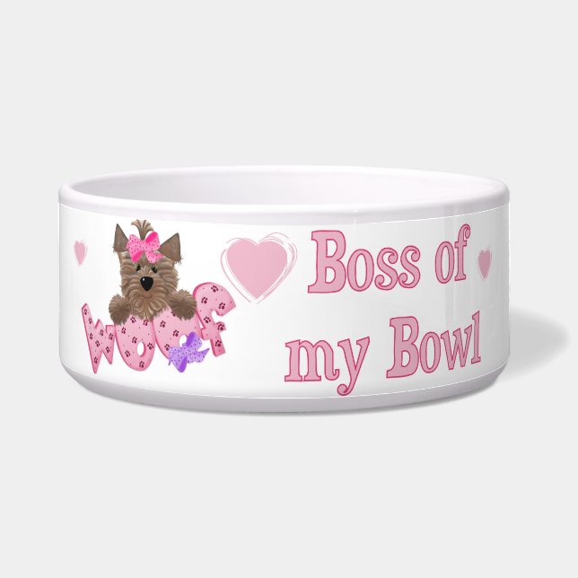 Roze romp van mijn Bowl Dog Dish Voerbakje (Voorkant)