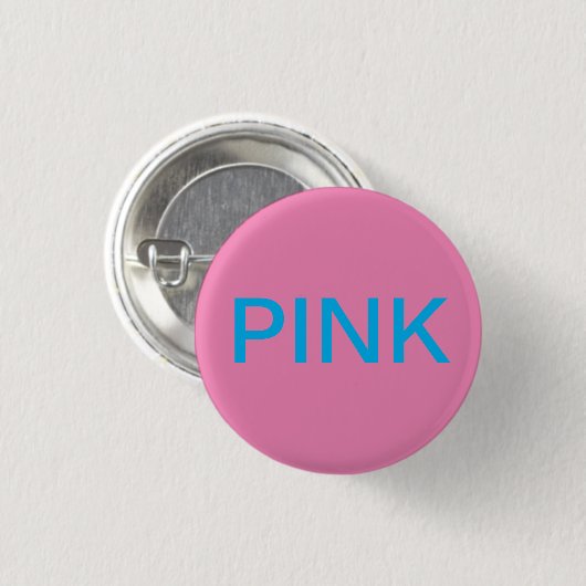 ROZE RONDE BUTTON 3,2 CM (Voorkant /achterkant)