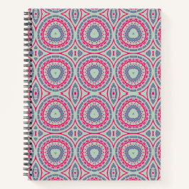 Roze Ronde Patroon Spiraal Notebook Notitieboek