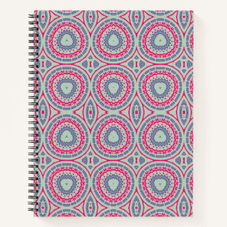 Roze Ronde Patroon Spiraal Notebook Notitieboek