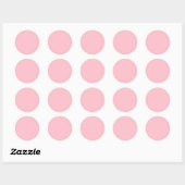 Roze Ronde Sticker (Vel)