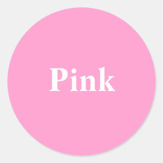 Roze ronde Sticker