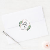 Roze Ronde Sticker (Envelop)