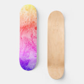 Roze rood Blauw Paars Geel Groen Modern Abstract Persoonlijk Skateboard (Voorkant)