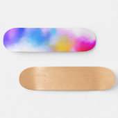Roze rood blauw Paars geel modern kleurig Persoonlijk Skateboard (Horizontaal)