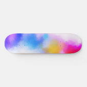 Roze rood blauw Paars geel modern kleurig Persoonlijk Skateboard (Horizontaal)