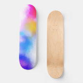 Roze rood blauw Paars geel modern kleurig Persoonlijk Skateboard (Voorkant)