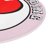  Roze Rood Bloedend Hart Liberale Pop Art Snijplank (Hoek)