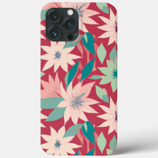 Roze & Rood Bloemen Patroon Case-Mate iPhone Case