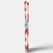Roze & Rood Bloemen Patroon Case-Mate iPhone Case (Achterkant / Links)