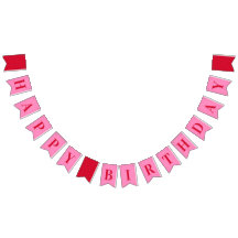 Roze Rood Chic Gelukkig Verjaardag