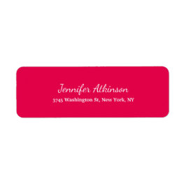 Roze Rood Creatief Handschrift Duidelijk Vrouwelij Etiket