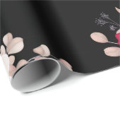 roze rood elegant bloem cadeaupapier (Rol Hoek)