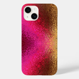 Roze Rood En Goud Patroon Case-Mate iPhone 14 Hoesje