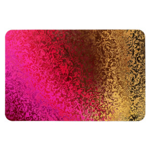 Roze Rood En Goud Patroon Magneet