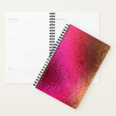Roze Rood En Goud Patroon Planner (Display)