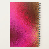 Roze Rood En Goud Patroon Planner (Achterkant)