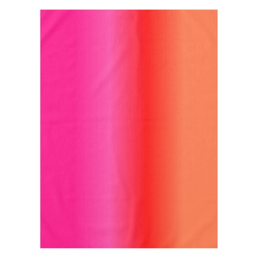 Roze, Rood en Oranje Gradient tafelkleed (Voorkant)