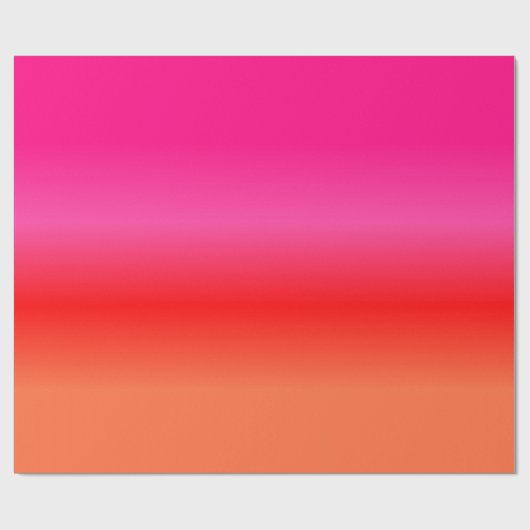 Roze, Rood en Oranje Verloop inpakpapier (Vlak)