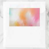 Roze rood geel blauw Abstract kleurig Rechthoekige Sticker (Tas)