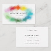 Roze Rood Geel Blauw Groen Paarse Witte Kleuren Visitekaartje (Voorkant / Achterkant)