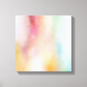 Roze Rood Geel Blauw Paarse Groen Modern Abstract Canvas Afdruk