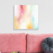 Roze Rood Geel Blauw Paarse Groen Modern Abstract Canvas Afdruk (Insitu (Woonkamer))