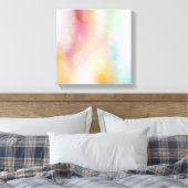 Roze Rood Geel Blauw Paarse Groen Modern Abstract Canvas Afdruk (Insitu (Slaapkamer))