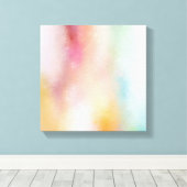 Roze Rood Geel Blauw Paarse Groen Modern Abstract Canvas Afdruk (Insitu (Houten vloer))