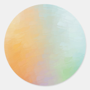 Roze Rood Geel Blauw Sjabloon Abstract Blanco Ronde Sticker