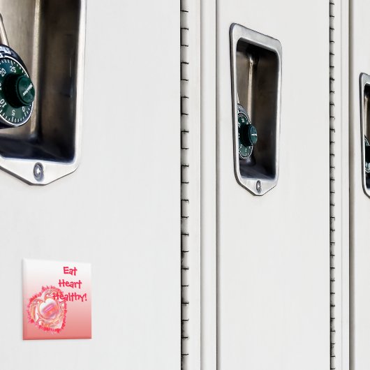 Roze rood gekleurd hart gepersonaliseerd magneet (Insitu (Kluis))